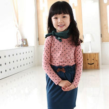 arival baby girls blouse polka dot long sleeve shirt tops blouse casual cotton kids clothes J4U66