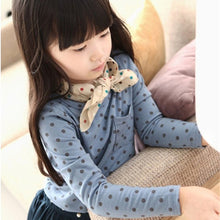 Arival Toddler Baby Girls Blouse Polka Dot Long Sleeve Shirt Tops Blouse Casual Cotton Kids Clothes J4U66