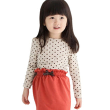 Arival Toddler Baby Girls Blouse Polka Dot Long Sleeve Shirt Tops Blouse Casual Cotton Kids Clothes J4U66