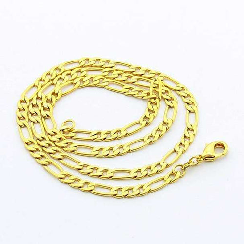 24k gp gold plated necklace mens women yellow gold golden jewelry necklace yhdn073 J4U66