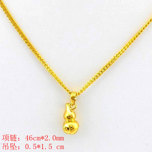 24k gp gold plated necklace mens women yellow gold golden jewelry necklace yhdn04 J4U66