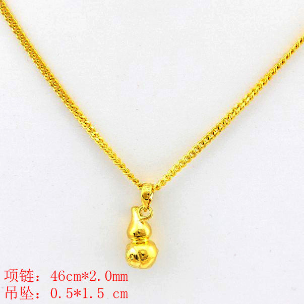 24k gp gold plated necklace mens women yellow gold golden jewelry necklace yhdn04 J4U66