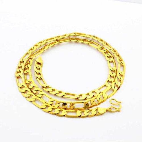 24k gp gold plated necklace mens women yellow gold golden jewelry necklace yhdn01 J4U66