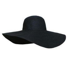 cute women straw beach hat wide large brim foldable sun hat royal blue J4U66