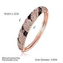 jewelry 18k gp cuff black and white button women bracelet bangle pulseiras femininas 07 J4U66