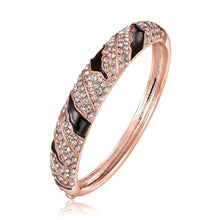 jewelry 18k gp cuff black and white button women bracelet bangle pulseiras femininas 07 J4U66