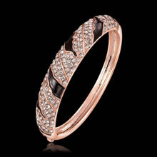 jewelry 18k gp cuff black and white button women bracelet bangle pulseiras femininas 07 J4U66