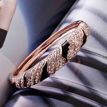 jewelry 18k gp cuff black and white button women bracelet bangle pulseiras femininas 07 J4U66