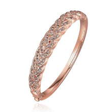 jewelry 18k gp cuff crystal drill even women bracelet bangle pulseiras femininas 05 J4U66