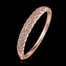 jewelry 18k gp cuff crystal drill even women bracelet bangle pulseiras femininas 05 J4U66