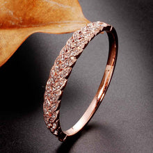 jewelry 18k gp cuff crystal drill even women bracelet bangle pulseiras femininas 05 J4U66