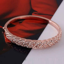 jewelry 18k gp cuff crystal drill even women bracelet bangle pulseiras femininas 05 J4U66