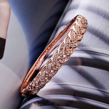 jewelry 18k gp cuff crystal drill even women bracelet bangle pulseiras femininas 05 J4U66