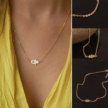 Gold &Silver Hamsa Hand of Fatima Choker Necklace For Women Sweater Chain Pendant Jewelry Style J4U66