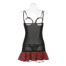 sexy lingerie miss naughty nightwear womens sexy sleepwear suit see through g-string thongs nighty middle size J4U66