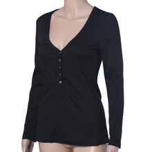 Fashion Plus Size V Neck Women Shirt Punk Long Sleeve Cropped Sexy Top Tees Women Camisetas Femininas J4U66