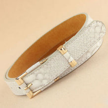 Women Crocodile Pattern Wide waist belt Brand Lady Leather Belts Metal Buckle Straps Trend All-match Waistband J4U66
