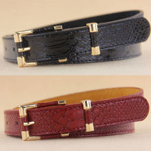 Women Crocodile Pattern Wide waist belt Brand Lady Leather Belts Metal Buckle Straps Trend All-match Waistband J4U66