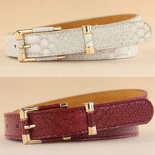 Women Crocodile Pattern Wide waist belt Brand Lady Leather Belts Metal Buckle Straps Trend All-match Waistband J4U66