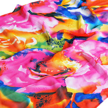 women scarf floral print long thin shawl vintage pashmina women wrap chiffon scarves J4U66