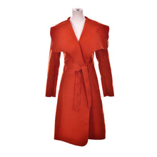 Woolen Overcoat Women long black red royal trench british style manteau femal coats  J4U66