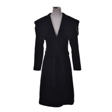 Woolen Overcoat Women long black red royal trench british style manteau femal coats  J4U66