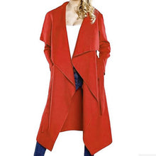 Woolen Overcoat Women long black red royal trench british style manteau femal coats  J4U66