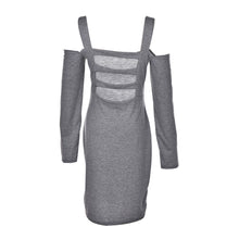 Dress Women Long Sleeve Backless Sexy Party Dresses Black Bandage Bodycon Dress J4U66