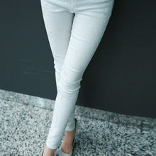 Lace Women Skinny Slim Stretch High Waist Leggings Trousers Pencil Pants white black J4U66