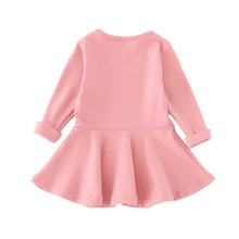 kids girls dresses cotton long sleeve princess dress children girl clothes J4U66