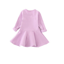 Kids Toddlers Girls Dresses Cotton Long Sleeve Princess Dress Children Girl Clothes J4U66