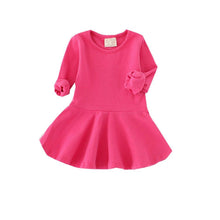 kids girls dresses cotton long sleeve princess dress children girl clothes J4U66