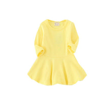 Kids Toddlers Girls Dresses Cotton Long Sleeve Princess Dress Children Girl Clothes J4U66