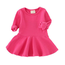 Kids Toddlers Girls Dresses Cotton Long Sleeve Princess Dress Children Girl Clothes J4U66