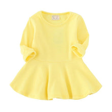 Kids Toddlers Girls Dresses Cotton Long Sleeve Princess Dress Children Girl Clothes J4U66