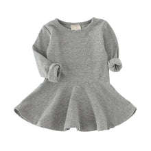 Kids Toddlers Girls Dresses Cotton Long Sleeve Princess Dress Children Girl Clothes J4U66