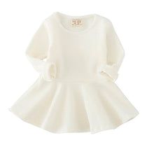 kids girls dresses cotton long sleeve princess dress children girl clothes J4U66