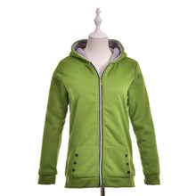 Women Warm Zip Up Thick Cotton Outerwear Hooded Sweatshirt Hoodies Coat Jacket Plus Size S-3XL J4U66
