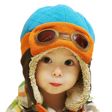 baby boys girls pilot hat cotton warm earcap beanie 4 colors J4U66