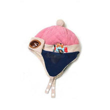 baby boys girls pilot hat cotton warm earcap beanie 4 colors J4U66
