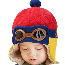 baby boys girls pilot hat cotton warm earcap beanie 4 colors J4U66