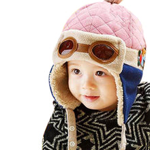 baby boys girls pilot hat cotton warm earcap beanie 4 colors J4U66