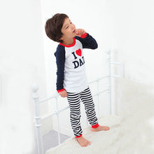 New Baby Clothes Girl Boy Clothes Set Long Sleeve T-shirt Tops + Stripe Pants Sets 2pcs Costume J4U66