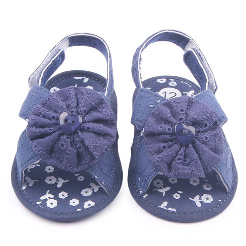 baby girls infant sandals shoes soft sole kids crib walking sneaker prewalker shoe J4U66