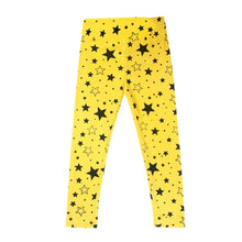 baby girls kids skinny star print leggings pants trousers 2~7 years J4U66