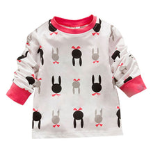 New Baby Kids Girl Boy Tracksuit Bunny Rabbit Cotton Pajamas Underwear Suit 0-7 Y Y2 J4U66