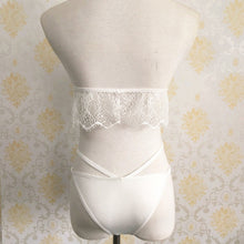 Bandage Sexy Wear Set Solid Underwear Retro Push Up Sexy Lace Halter Swimsuit Bandeau Bathing Suit White Sleepwear J4U66