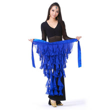 New Belly Dance Costume Tassel Wrap Belt Chain Skirts Chiffon Hip Scarf Tribal Waves J4U66