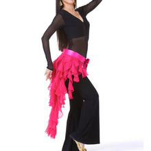 New Belly Dance Costume Tassel Wrap Belt Chain Skirts Chiffon Hip Scarf Tribal Waves J4U66