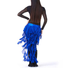 New Belly Dance Costume Tassel Wrap Belt Chain Skirts Chiffon Hip Scarf Tribal Waves J4U66